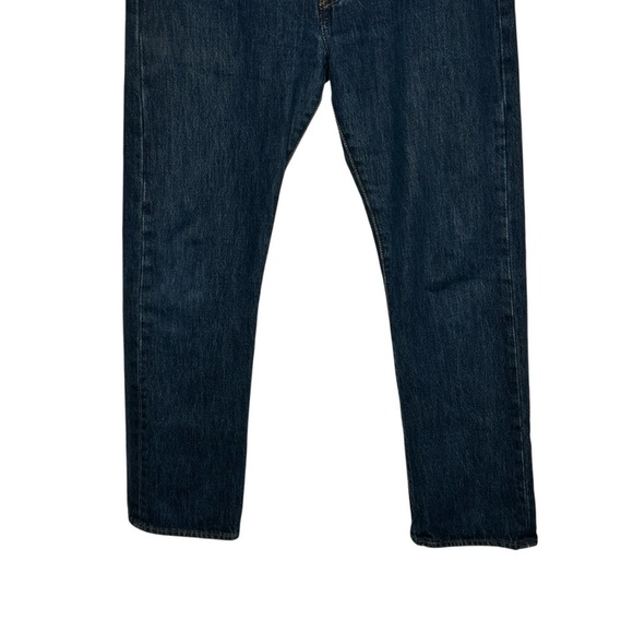 Levi’s Classic Dark Wash 501 Button Fly 5-Pocket Blue Jeans Sz 32” x 30” - Picture 4 of 12